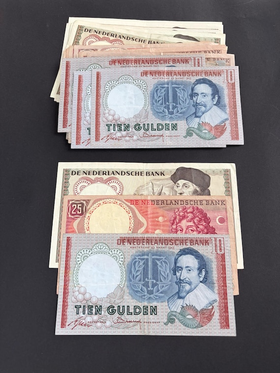 1950年代のオランダ紙幣、戦後のギルダー紙幣 - Etsy 日本