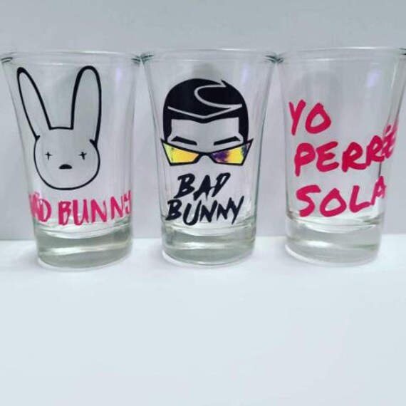 Home & Living Barware Bad Bunny Shot Glasses Shot Glasses