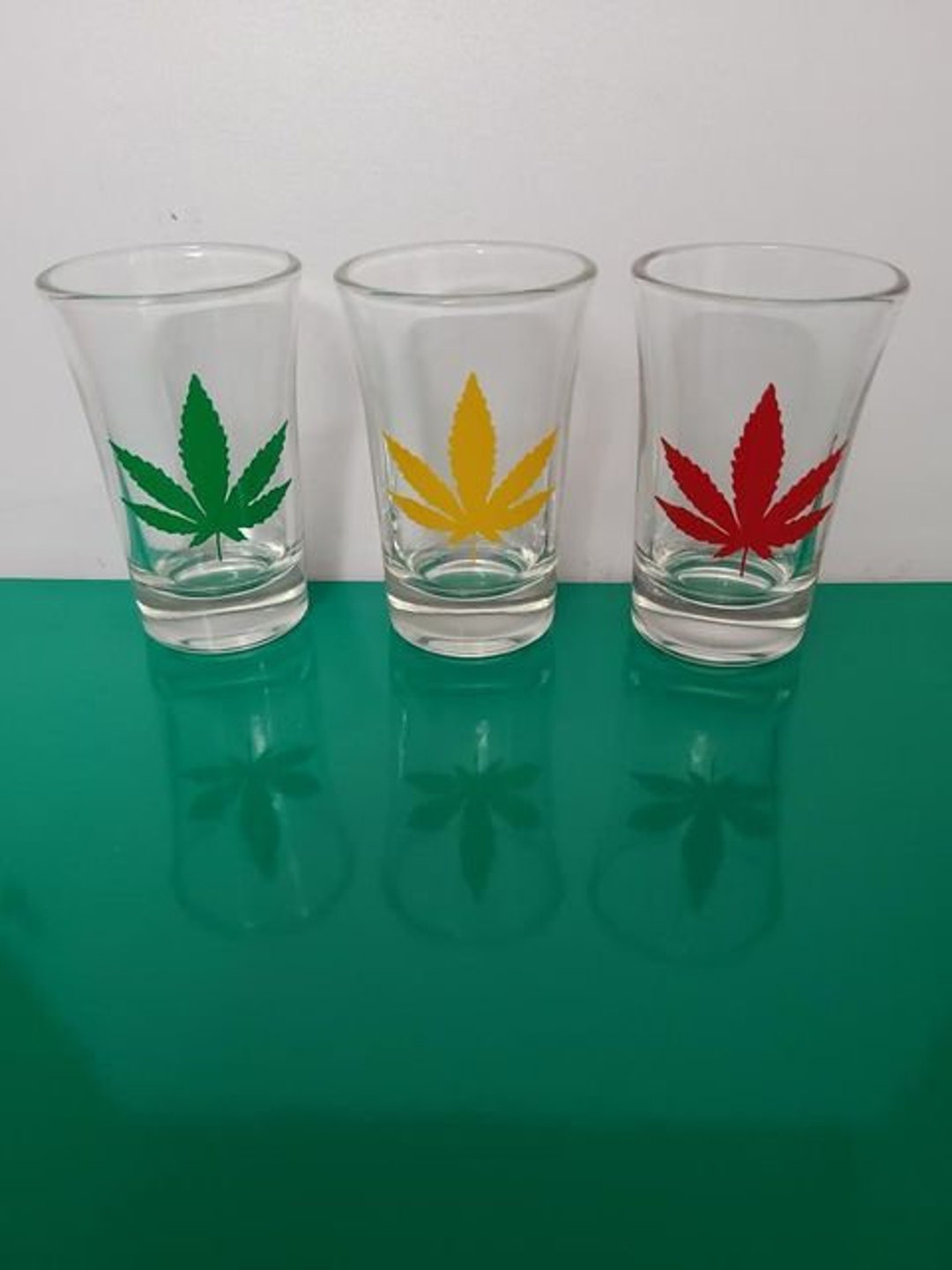 Weed Shot Glass Set Etsy