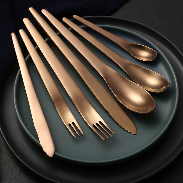 Gold Flatware Etsy