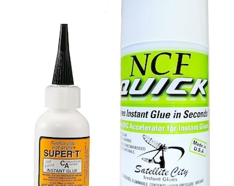 Satellite City HST-4 Super T 2oz medium CA glue NCF Quick Aerosol Accelerator