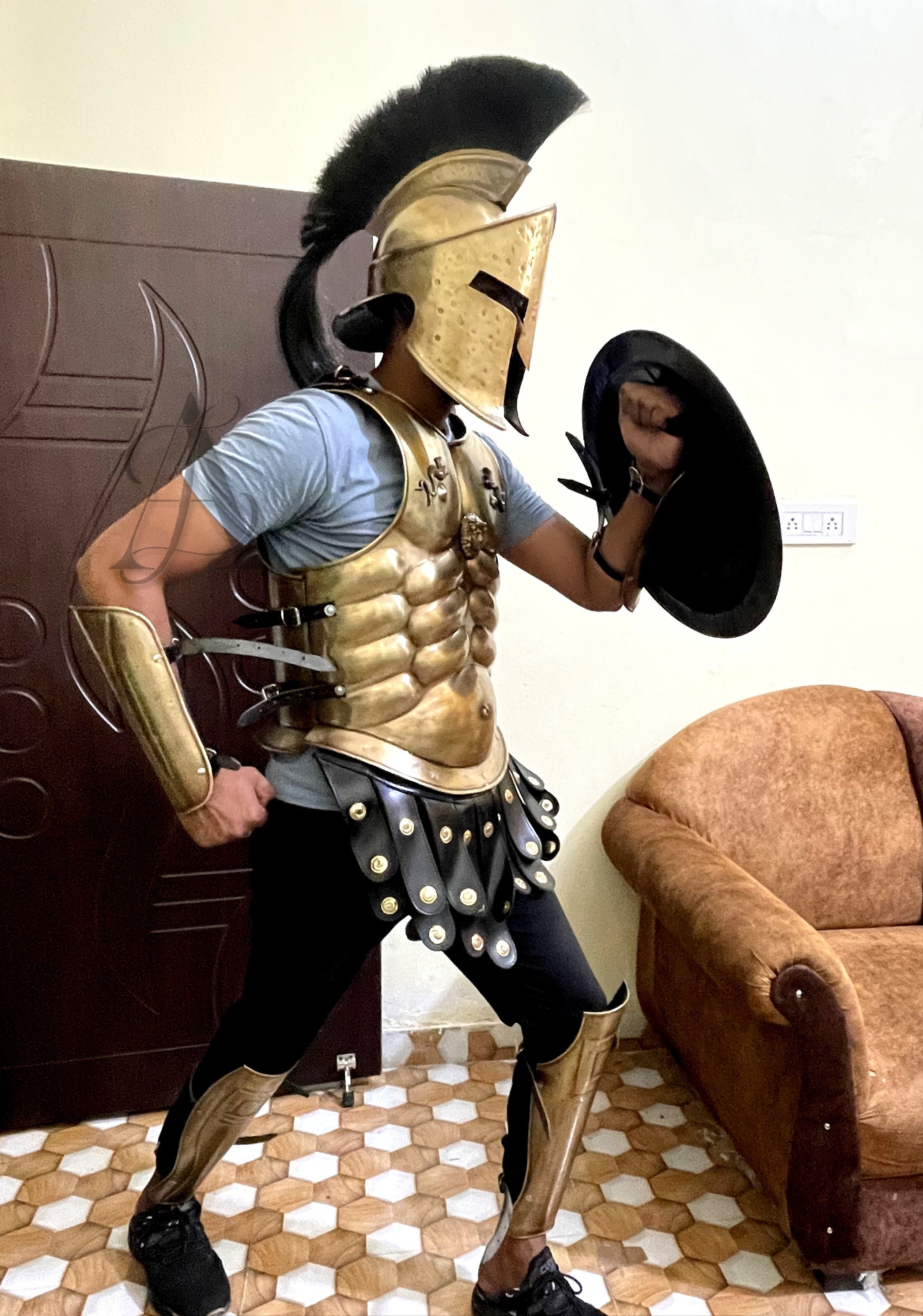 Medieval 300 Spartan Full Costume King Leonidas Muscle Armor - Etsy