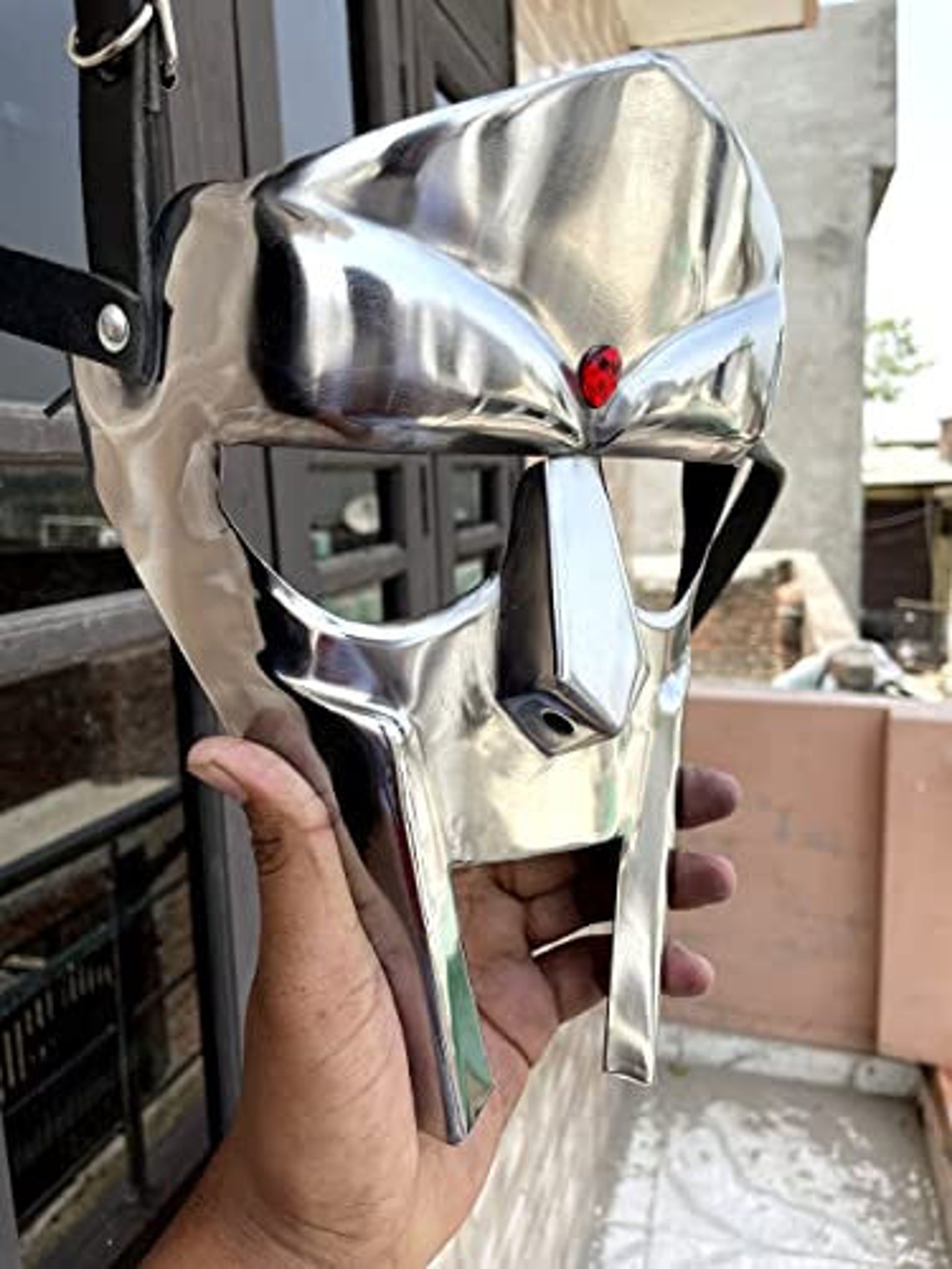 Medieval MF Doom Gladiator Mask Mad-villain Golden Finish - Etsy