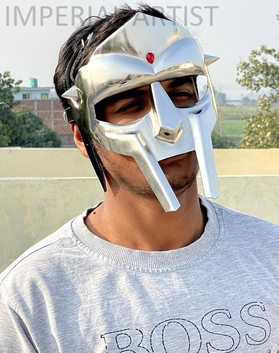 Hight Quality Medieval Gladiator MF Doom Mask Rust Free Metal - Etsy