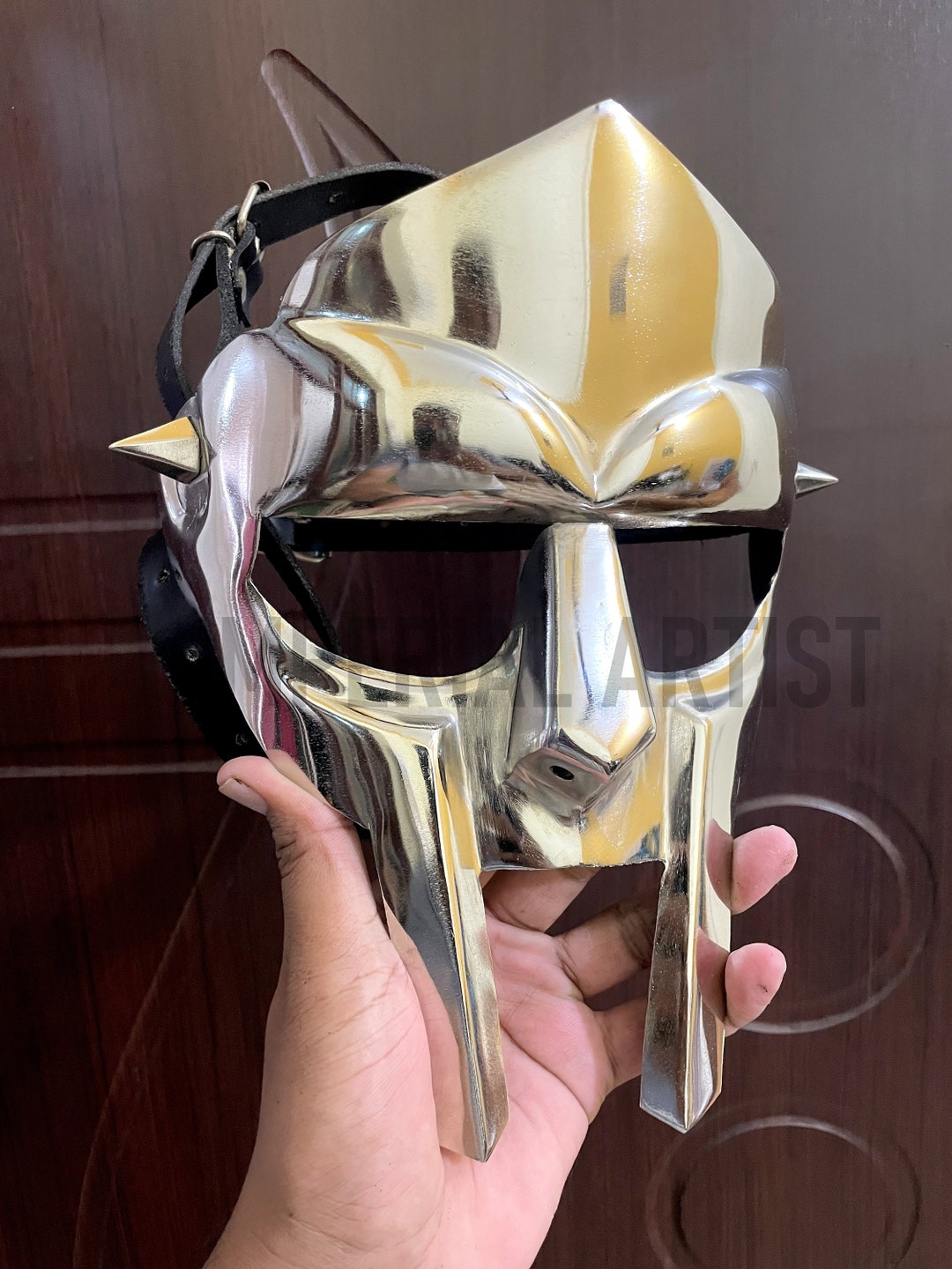 Medieval Gladiator MF Doom Mask Halloween Prop Cosplay Costume - Etsy