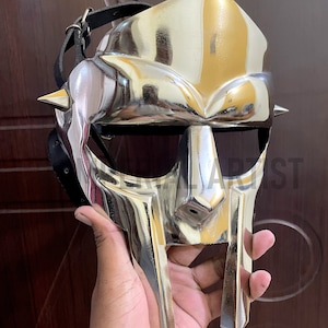 Medieval Gladiator MF Doom Mask Halloween Prop Cosplay Costume - Etsy