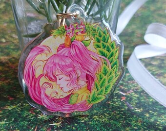 Melissa Mandala - Charm acrylique avec pendentif