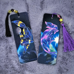 Wende-Lesezeichen - Galaxy Espeon und Umbreon