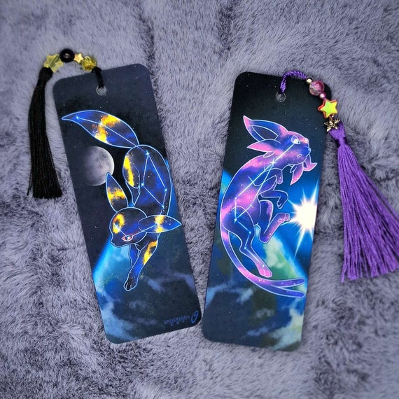 Wende-Lesezeichen - Galaxy Espeon und Umbreon