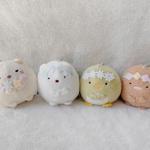 Sumikko Gurashi Plush Keychain Flower Series
