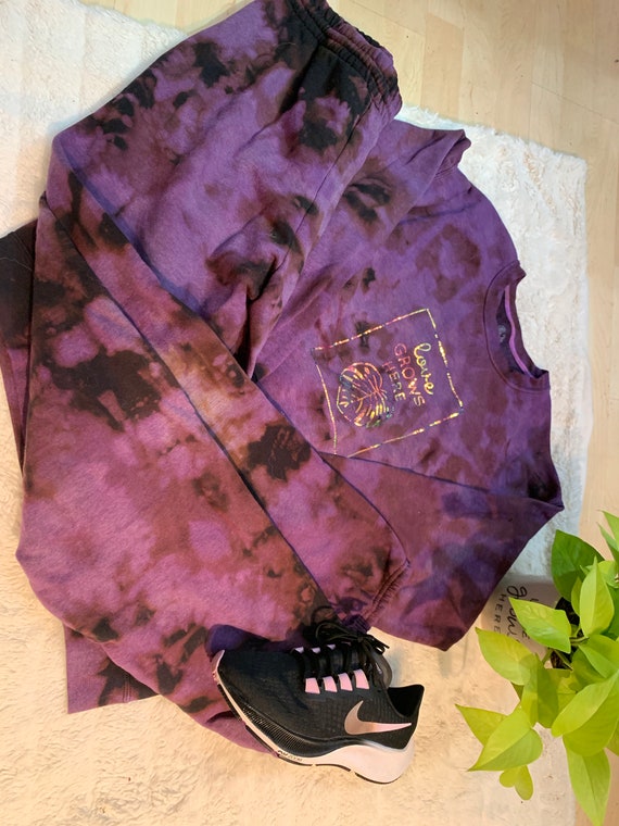 Purple Tie-dye Sweatsuit Custom 
