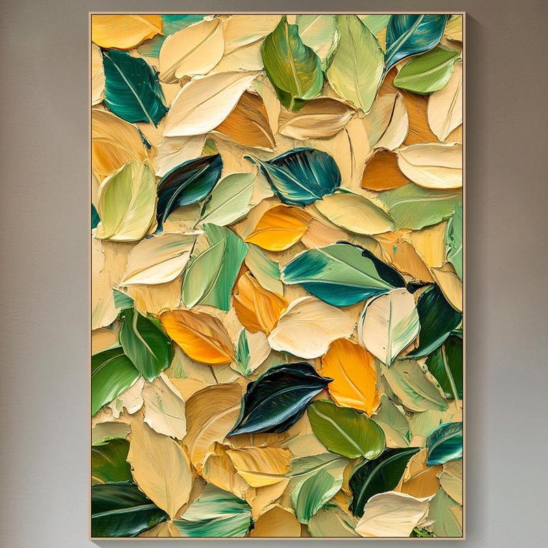 Leaf Painting - Etsy