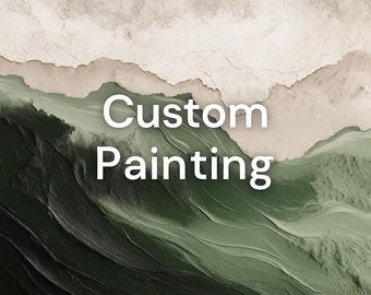 Custom Art Commission Custom Landscape Painting Personalized Textured Art Portrait From Photo Made to Order Canvas Art Custom Sports Gift