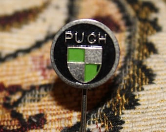 Vintage Puch Moped Pin Badge – 1960s Automotive Memorabilia