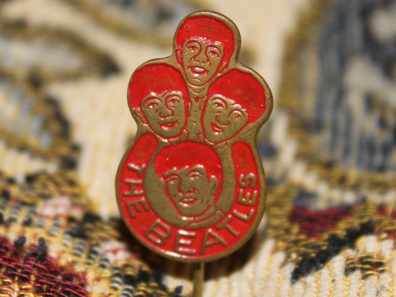 Vintage Beatles Pin Paul Mccartney, John Lennon, Ringo Star, George ...