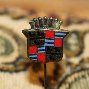 Seltener Cadillac Emaille Auto Pin - Vintage Automobile Werbeplakette 1960er Jahre