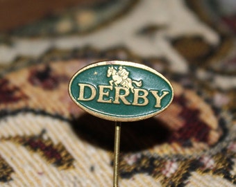 kentucky derby horse pin - vintage equestrian  racing badge 1960's