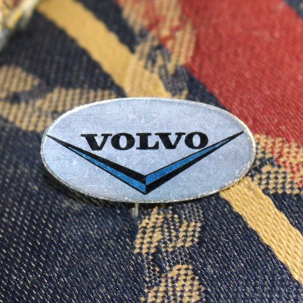 vintage VOLVO automotive pin emblem - Volvo advertising badge 1960's