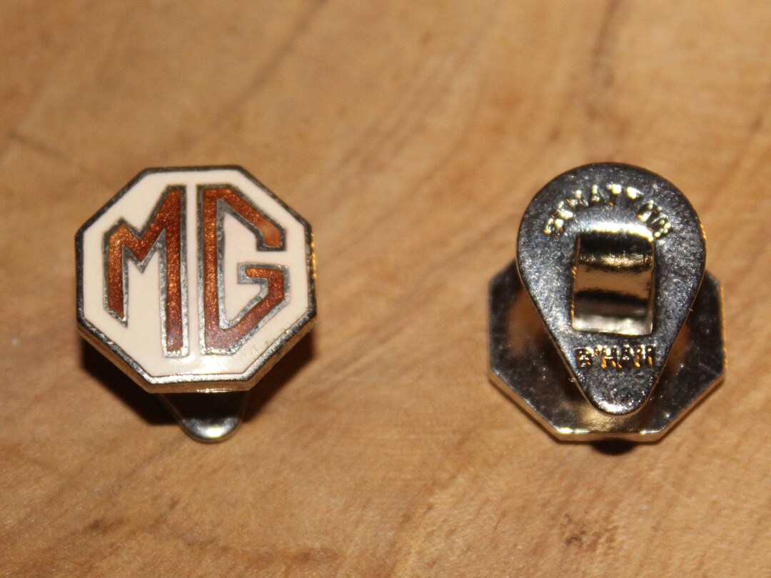 Mg Car Lapel Pin - Vintage Morris Garages Enamel Employee Badge 1960's ...