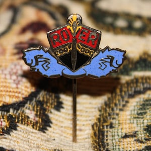 Rover car enamel  pin - vintage advertising badge 1960&#39;s