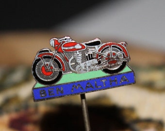 1950's Ben Maltha mototcycle pin - enamel Bema Dutch motor advertising badge