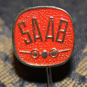 Vintage Saab-automobielspeld - Saab-embleem / Saab-logo / Klassieke auto / Mancave / 1960