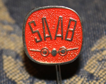 Vintage Saab automotive pin badge - Saab emblem / Saab logo / Classic car / Mancave / 1960