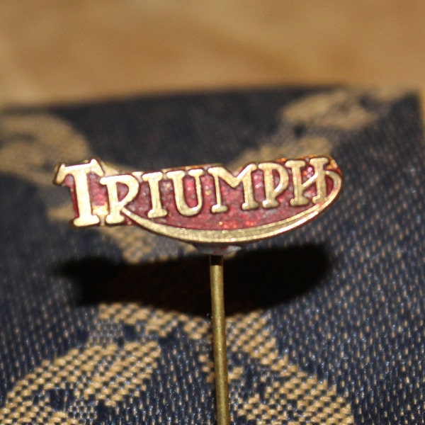 Pin's vintage pour moto Triumph - Insigne publicitaire Triumph Motor Company, CA 1960