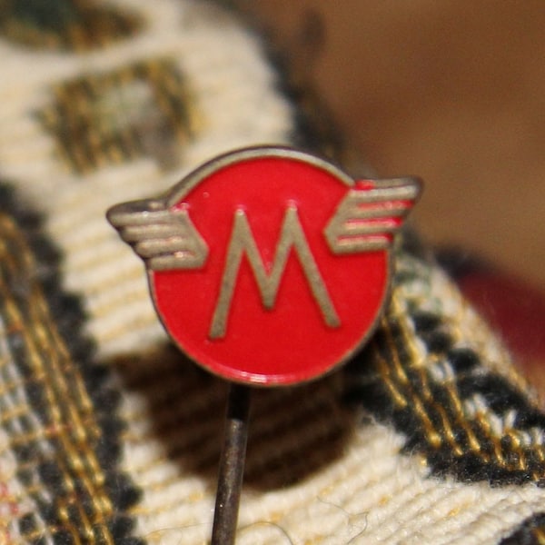 Maico motorcycle pin badge - vintage motor emblem 1960's