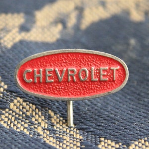 Vintage Emaille Automobil Pin - Chevrolet Chevy Motor Company - Revers Krawattenabzeichen - Oldtimer Transport