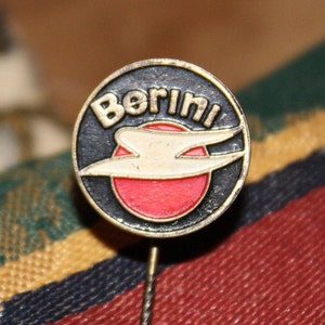 Vintage motorcycle pin - berini moped scooter logo - lapel revers badge 1960 Dutch