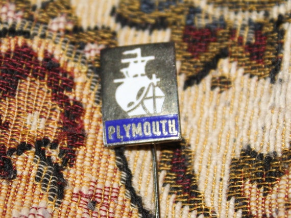 vintage plymouth chrysler pin - enamel advertisin… - image 5