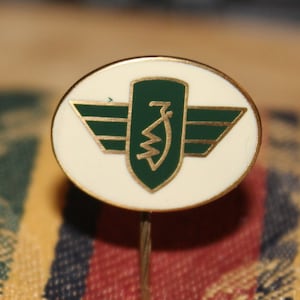 vintage zundapp motorcycle pin - Rare enamel motor advertising badge from the 1960&#39;s
