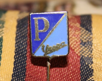 Vintage Vespa piaggio enamel pin - moped advertising badge from the 1950's