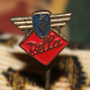 ZUNDAPP BELLA motorcycle pin badge - vintage motor advertising 1950&#39;s