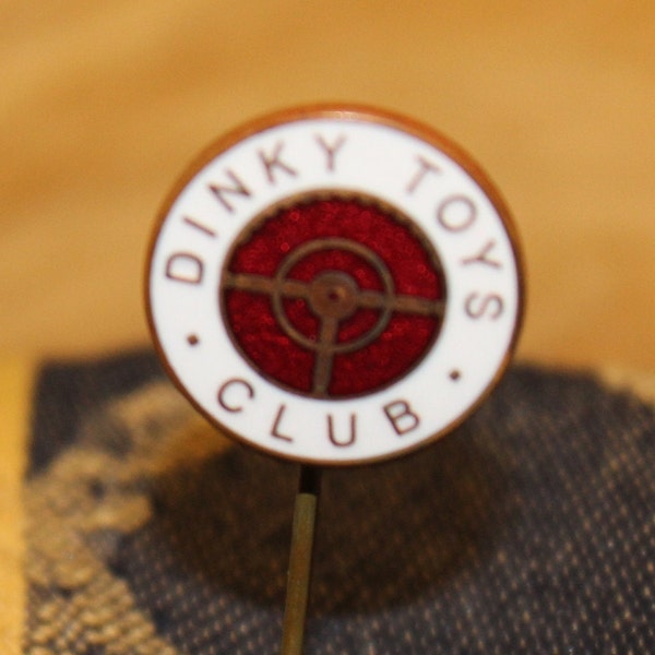 Dinky Toys Club pin - 1960's enamel Toy Car Advertising emblem badge