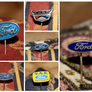 Vintage Ford Pin Abzeichen - Amerikanisches Auto Automobilindustrie ca 1960