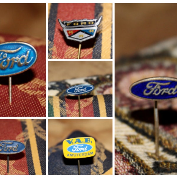 Vintage Ford pin badge - American car automotive CA 1960