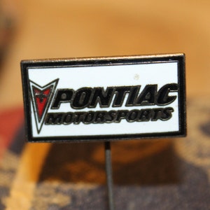Vintage pontiac Rennsport Pin - Anstecker Auto-Werbeplakette aus den 1970er Jahren