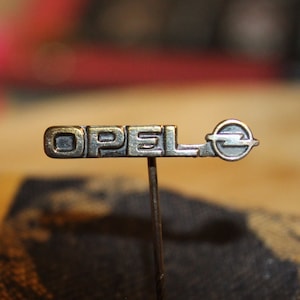 Vintage Opel Car Pin - German Automotive Badge
