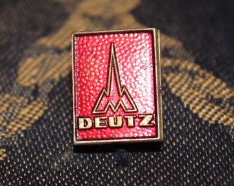 Deutz AG Hutnadel - Landwirtschaftliche Automobil Lokomotive Werbeplakette aus den 1960'er Jahren