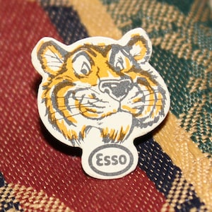 Esso petrol pin lapel - gas station motor oil