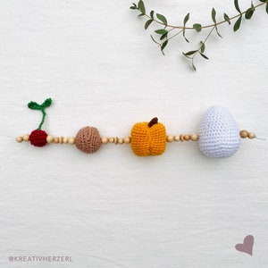 Baby stomach size necklace crocheted