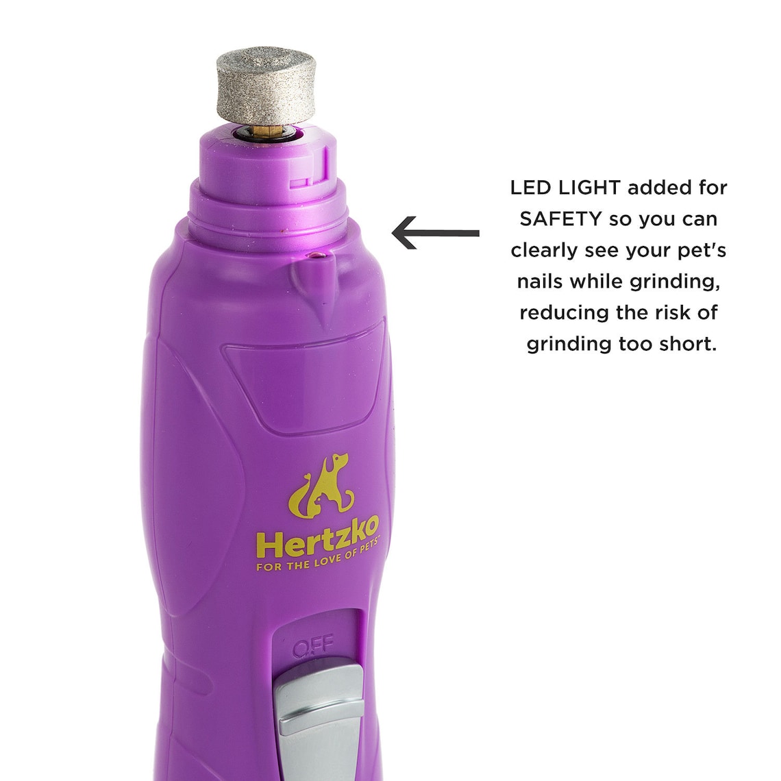 Hertzko Electric Pet Nail Grinder with LED Light Portable Etsy
