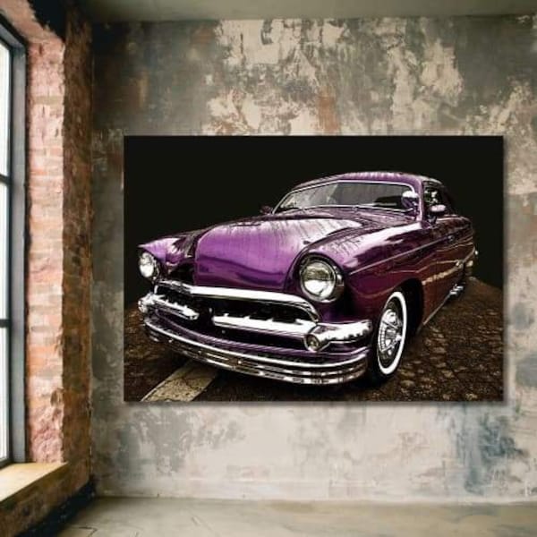 Wandbild XXL | Oldtimer auf Leinwand | US Cars | Deko Bilder | Autos