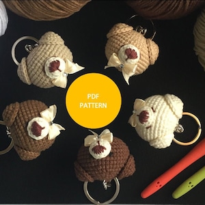 Kleine Häkelanleitung für Schlüsselanhänger/ Bärenkopf Amigurumi Häkelanleitung