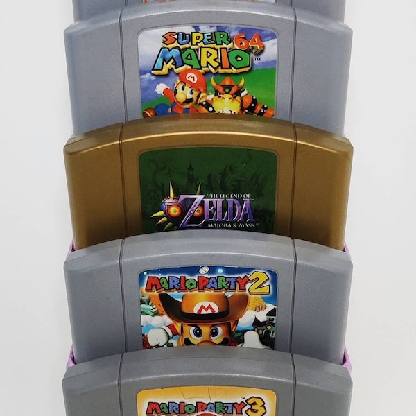 N64 Game Cart Wall Mount Display Stand