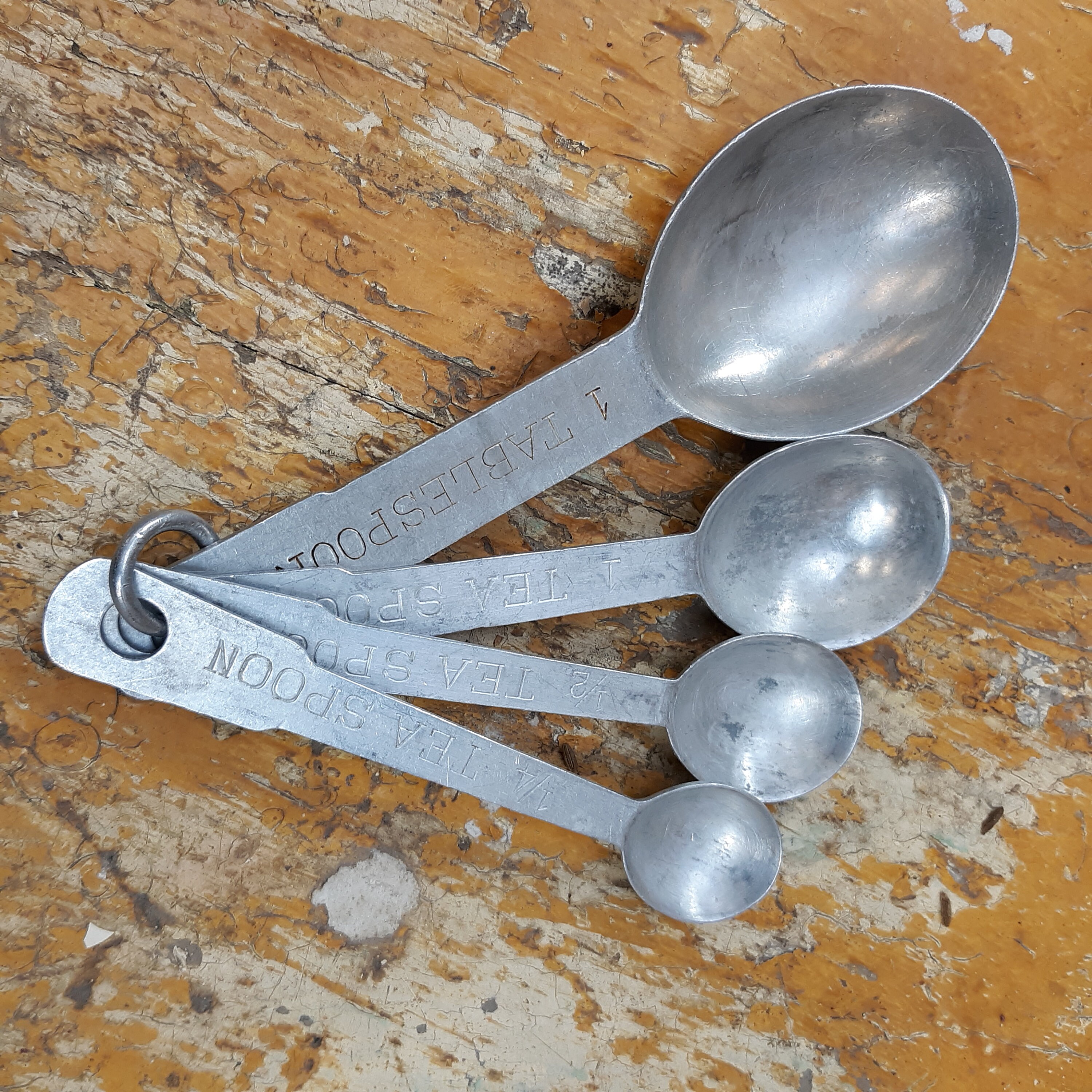 No. 47 Vintage Retro Aluminum Stamped Measuring Spoons on Etsy