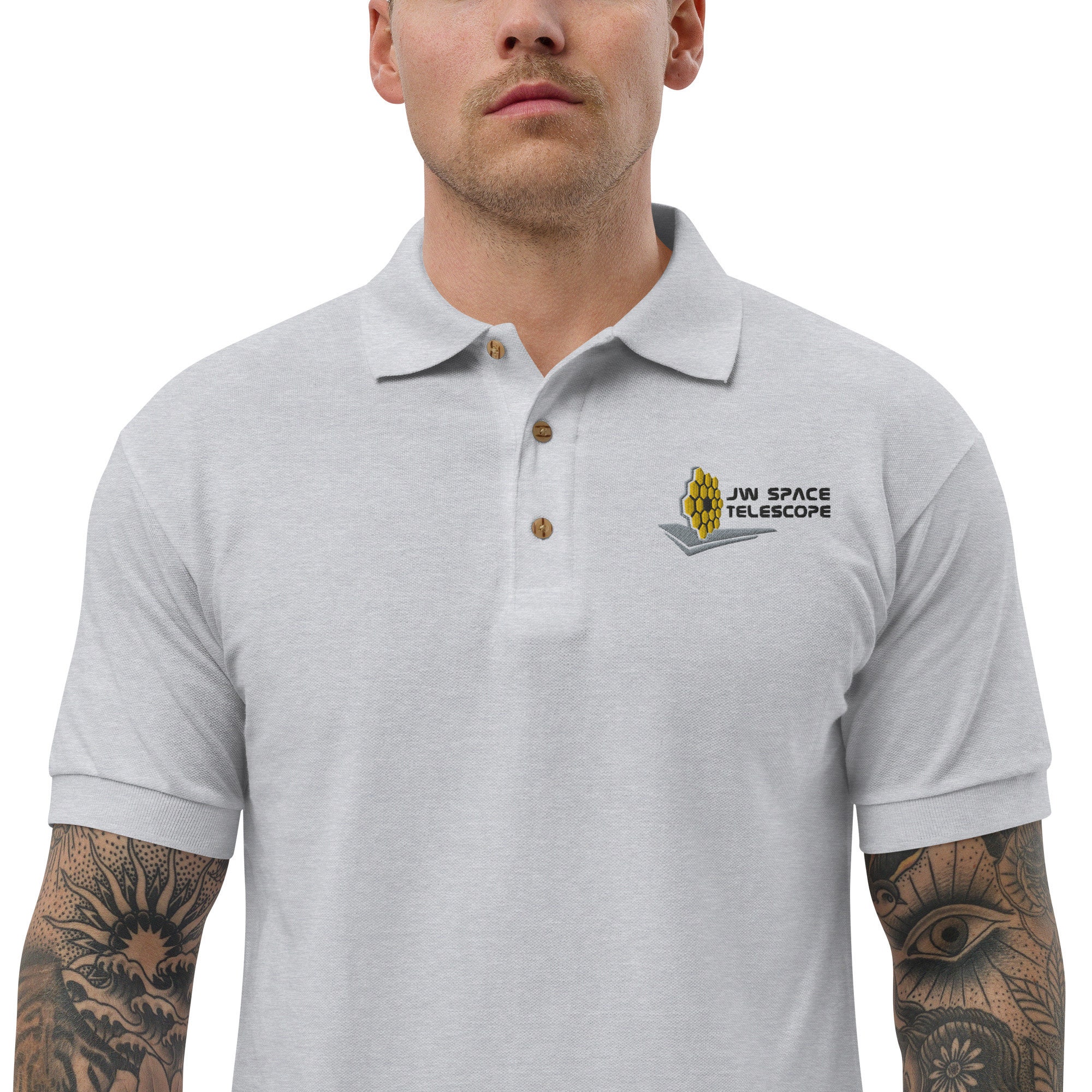 Discover James Webb Space Telescope Embroidered Polo Shirt