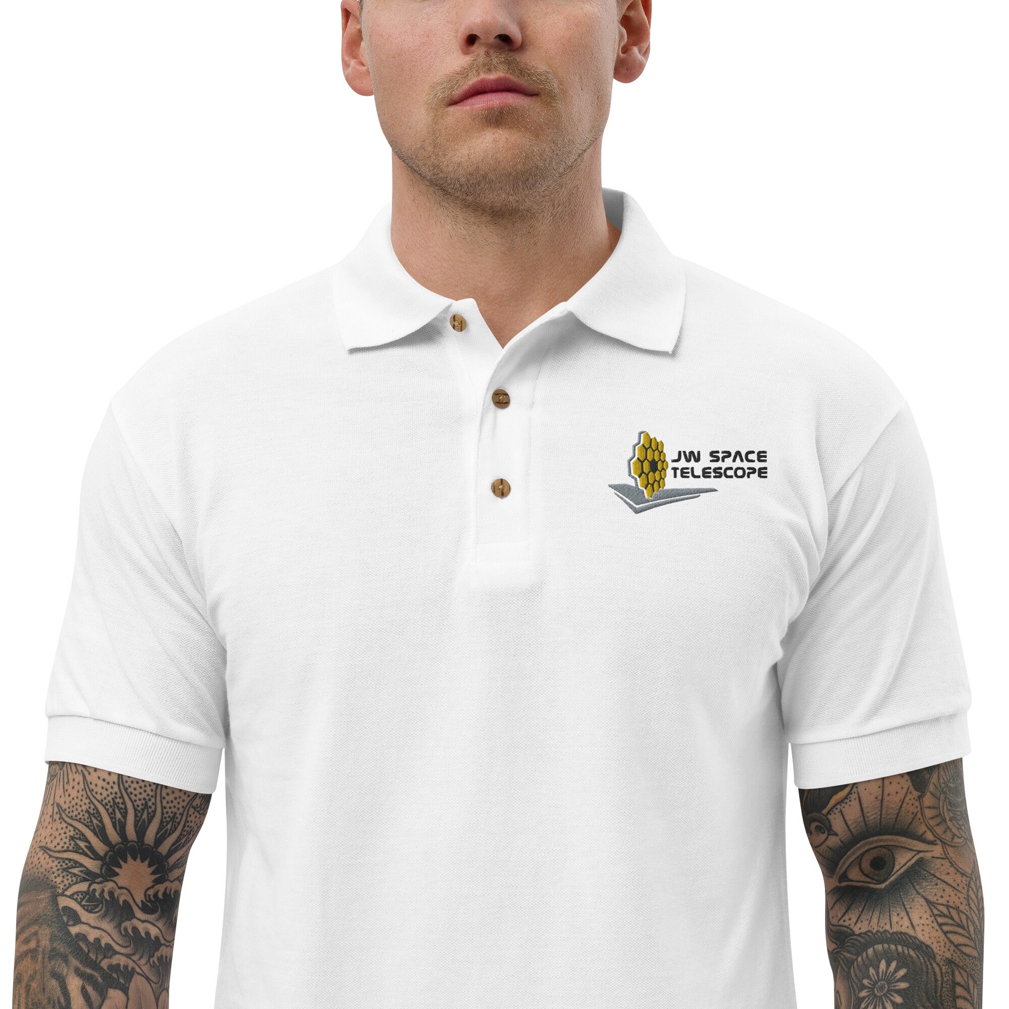 Discover James Webb Space Telescope Embroidered Polo Shirt